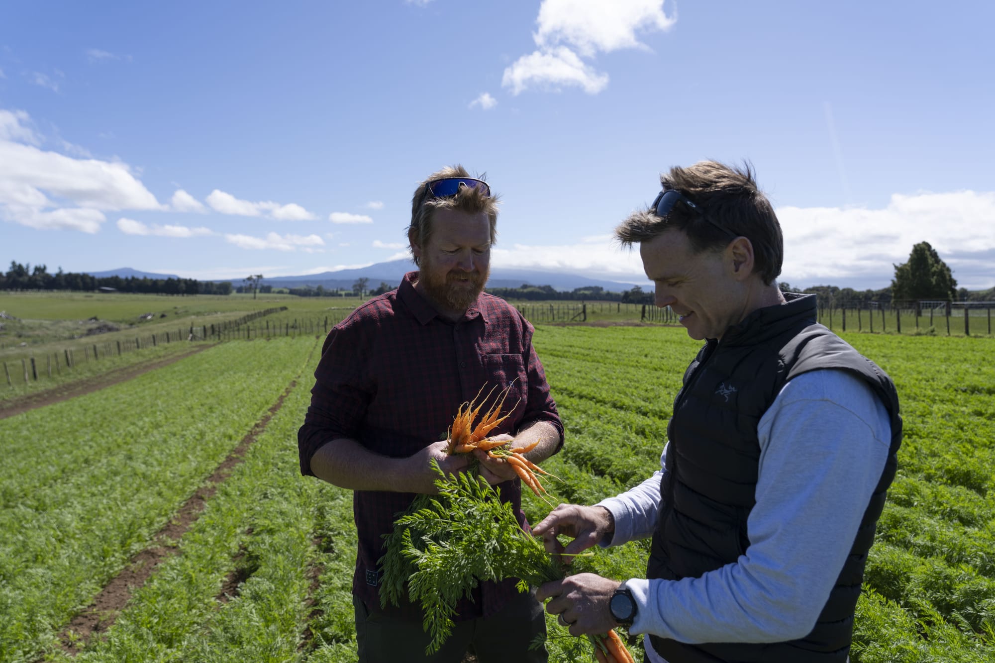 Putting Ruapehu area food on the - ANZFS4 Ohakune Carrot Farm Ben Bayly And Ricky Farmer Chat Photo Credit Makoto Takaoka