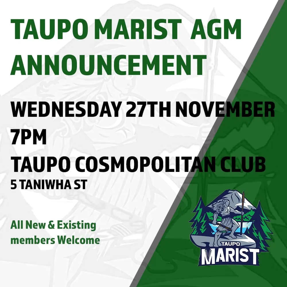 Taupō Marist AGM