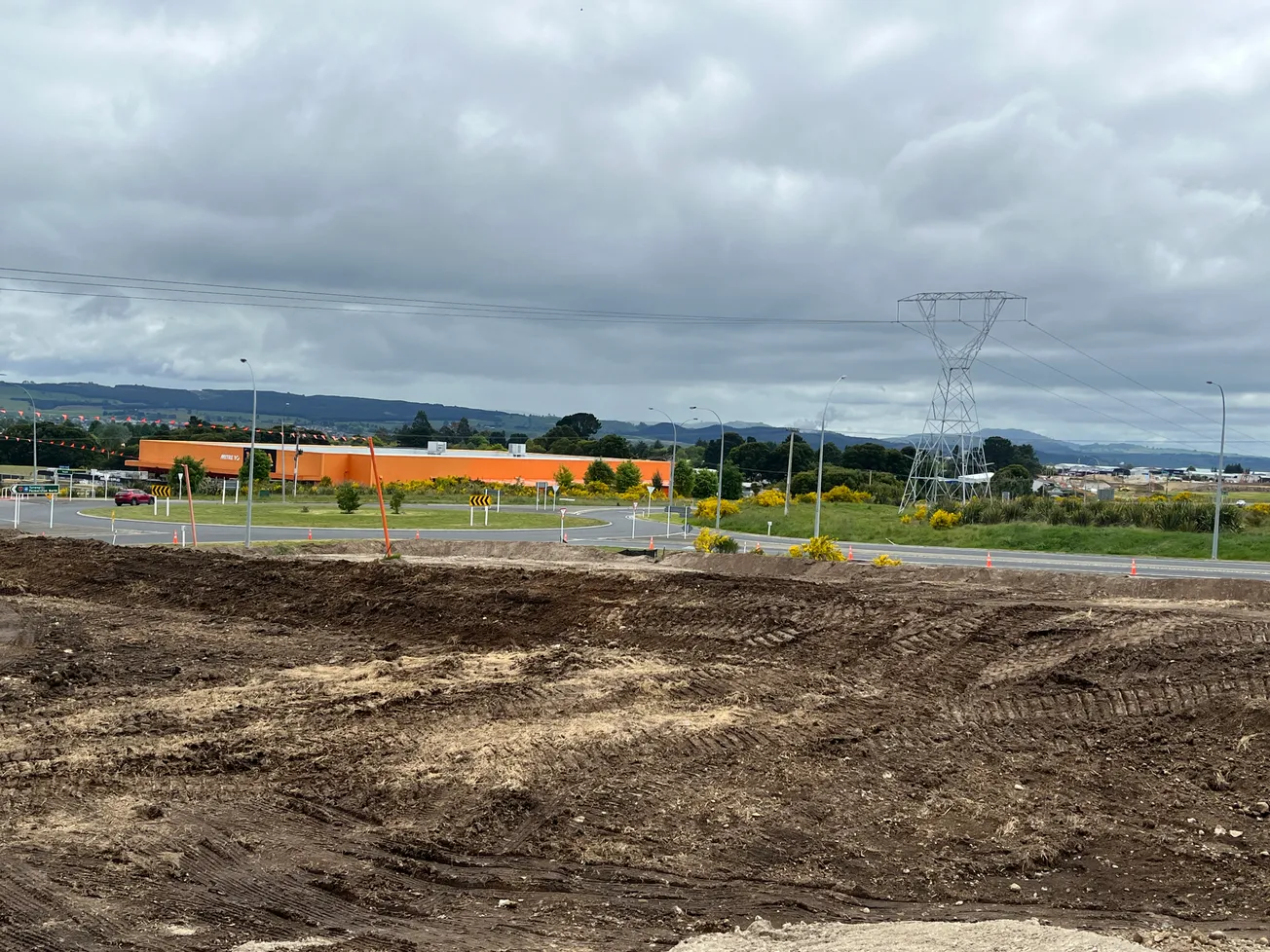 Roadworks Ahead at Taupō Highway Junction