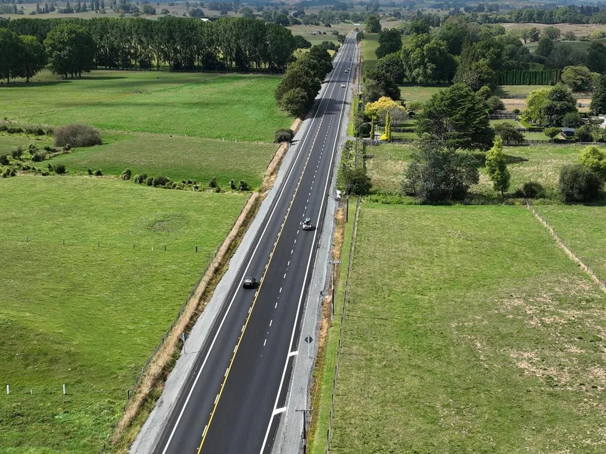 SH1 section after road works