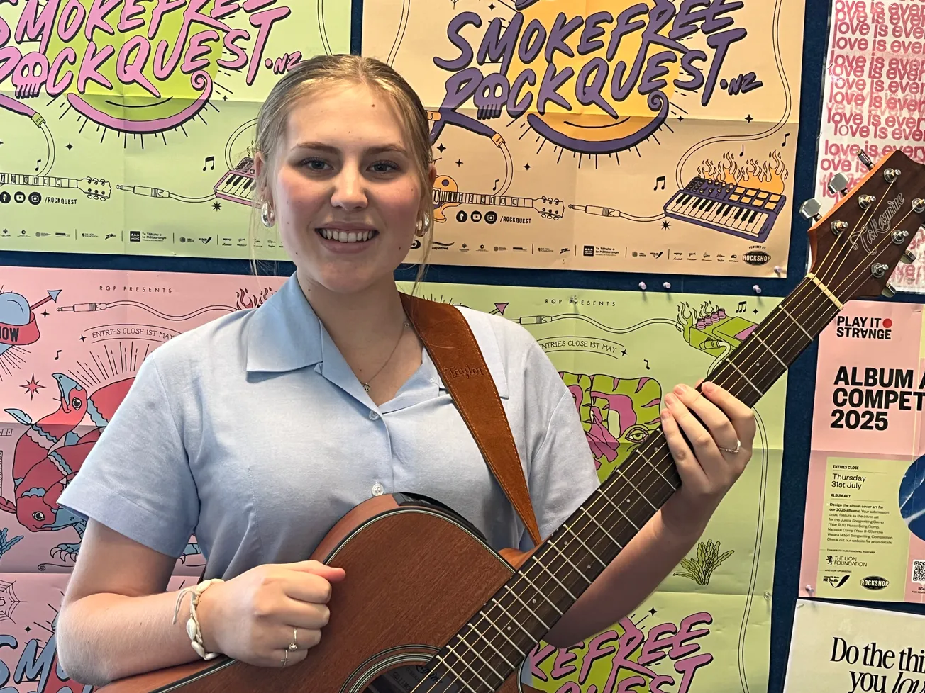 Taupō school bands 'smash it' at regional Rockquest event