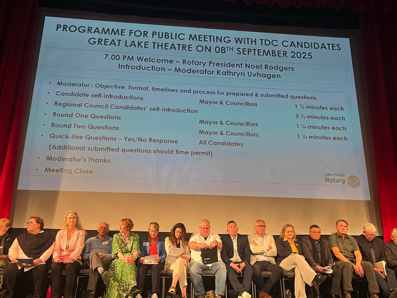 Some clangers dropped at Rotary's meet the candidates