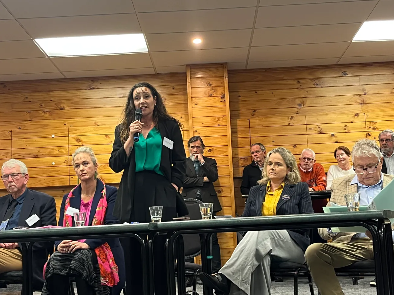 Standing room only at meet the candidates evening