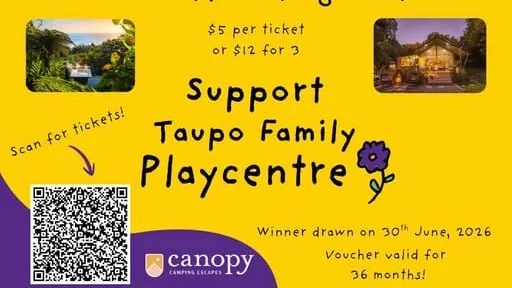 Win a Dream Glamping Getaway with Taupō Family Playcentre!