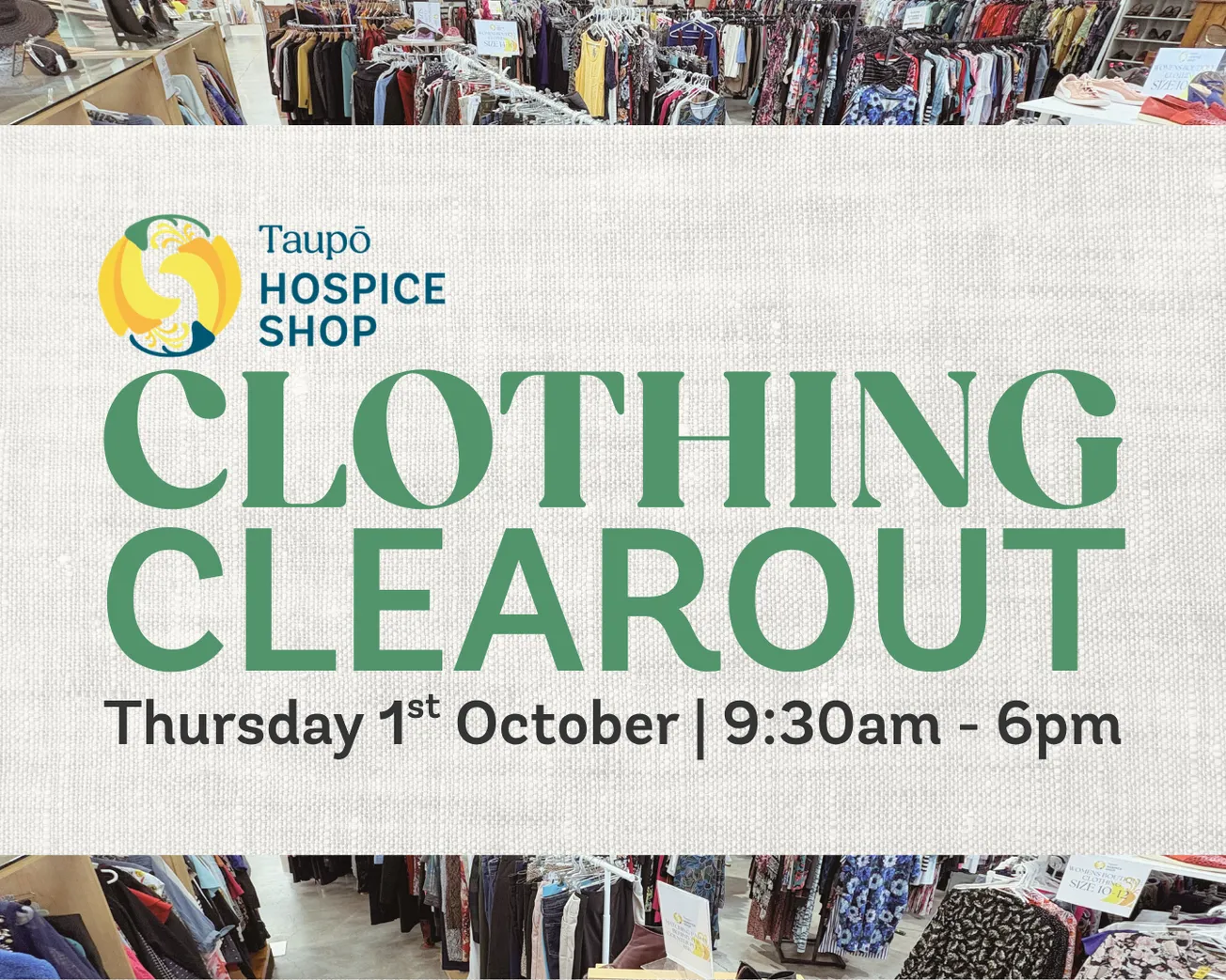 Hospice Clothing Clearout Sale