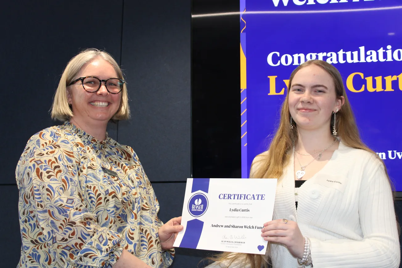 Geyser Community Foundation awards recognise contributions from young and old(er)